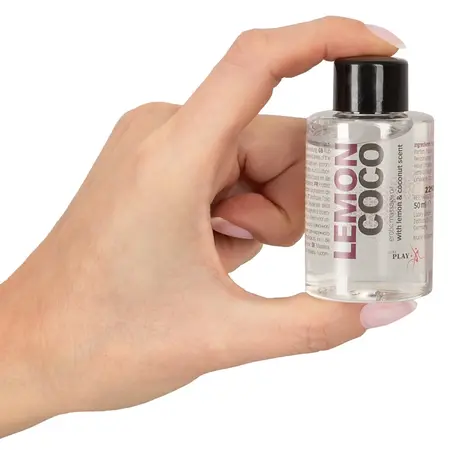 Just Play Lemon Coco Massage Oil 50ml - Exotic Scent, Vegan Formula