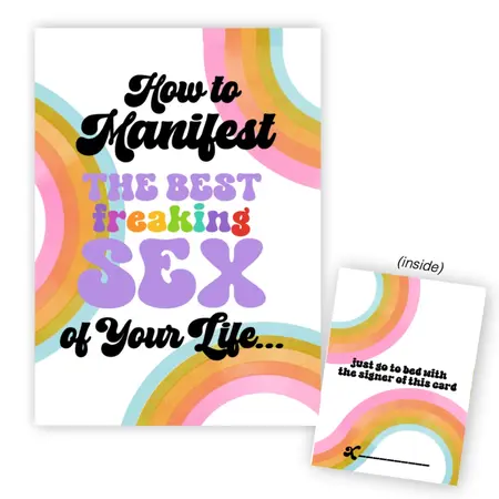 Warm Human - How To Manifest The Best Partner Card, Motivational Gift