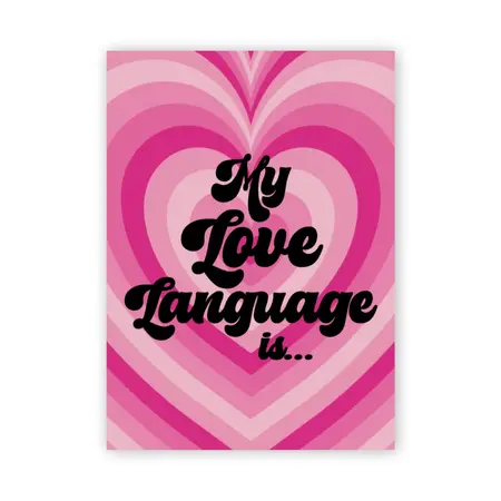 Warm Human Keychain - My Love Language Is - Customizable Gift Tag