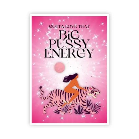 Warm Human Greeting Card - Big Confidence Energy, Colorful Design