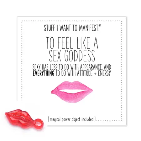 Warm Human Manifestation Charm - To Feel Like a Goddess, Gift Set