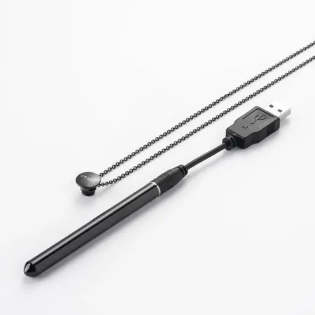 Crave Vesper 2 Black - Waterproof Designer Necklace, USB Rechargeable