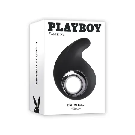 Playboy Ring My Bell Crna - Dvostruki silikonski vibrator sa tapkačem