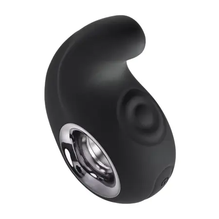 Playboy Ring My Bell Crna - Dvostruki silikonski vibrator sa tapkačem