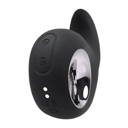 Playboy Ring My Bell Crna - Dvostruki silikonski vibrator sa tapkačem