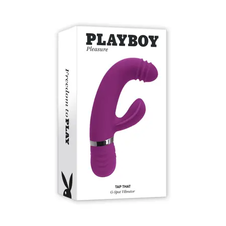 Playboy Pleasure Tap That vibrator ljubičasti - 9-brzinski zakrivljeni silikonski model