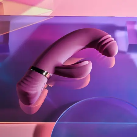 Playboy Pleasure Tap That vibrator ljubičasti - 9-brzinski zakrivljeni silikonski model