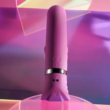 Playboy Pleasure Tap That vibrator ljubičasti - 9-brzinski zakrivljeni silikonski model