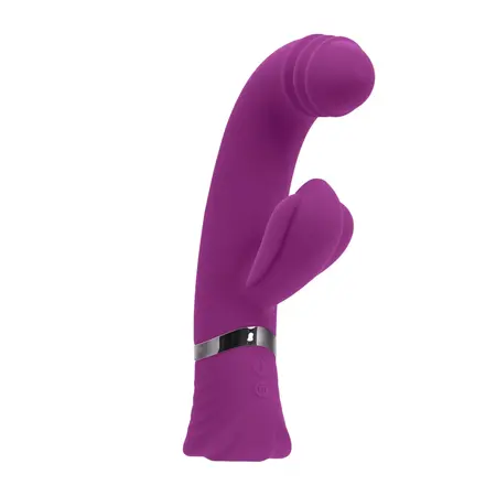 Playboy Pleasure Tap That vibrator ljubičasti - 9-brzinski zakrivljeni silikonski model