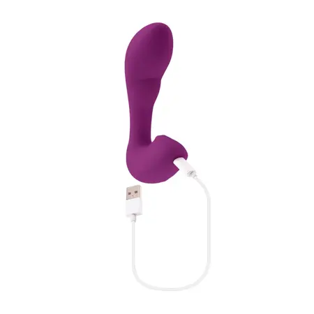 Playboy Arch G-Spot Vibrator Purple - Flexible Dual-Action, 10 Modes