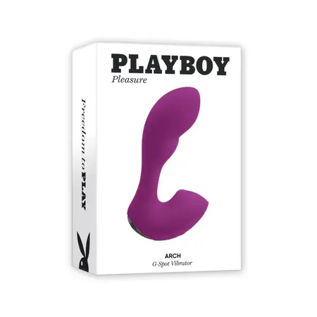 Playboy Arch G-Spot Vibrator Purple - Flexible Dual-Action, 10 Modes