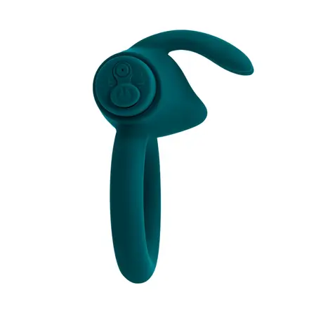 Playboy Bunny Buzzer Teal Intimate Ring with Vibrating Ears USB