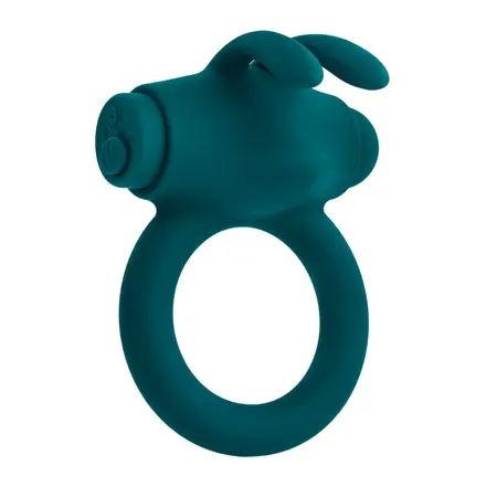 Playboy Bunny Buzzer Teal Intimate Ring with Vibrating Ears USB