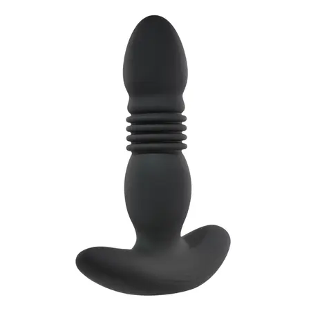 Playboy Pleasure Trust The Thrust Remote Silicone Plug Black 5.4in