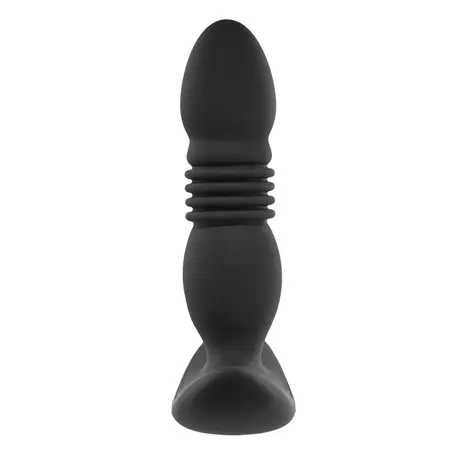 Playboy Pleasure Trust The Thrust Remote Silicone Plug Black 5.4in