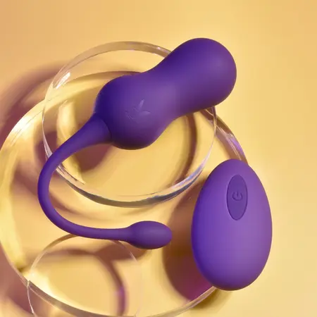 Playboy Pleasure Double Time Kegel trener ljubičasti, daljinski, vodootporan