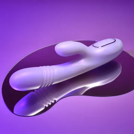 Playboy Pleasure Bumping Bunny Pink - Thrusting & Warming Silicone Model