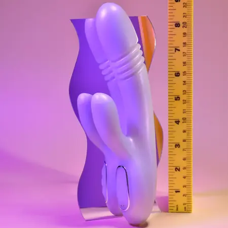 Playboy Pleasure Bumping Bunny Pink - Thrusting & Warming Silicone Model