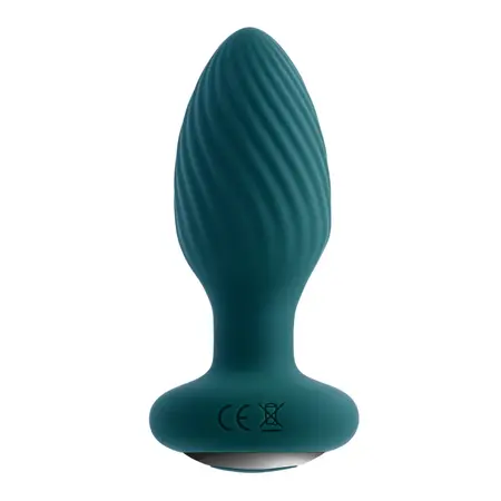 Playboy Pleasure Spinning Tail Teal - Rotating Remote Plug, Silicone