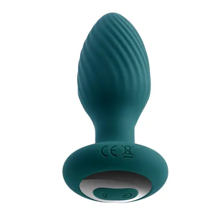 Playboy Pleasure Spinning Tail Teal - Rotating Remote Plug, Silicone