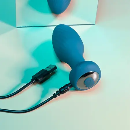 Playboy Pleasure Spinning Tail Teal - Rotating Remote Plug, Silicone
