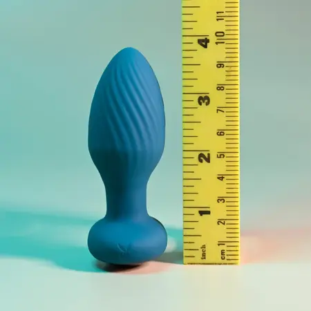 Playboy Pleasure Spinning Tail Teal - Rotating Remote Plug, Silicone