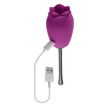 Playboy Pleasure Petal Vibrator Wild Astor – Silikonski uređaj u obliku ruže