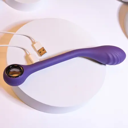 Playboy Pleasure Spot On Flexible Vibrator Acai, 8.9'' Silicone USB