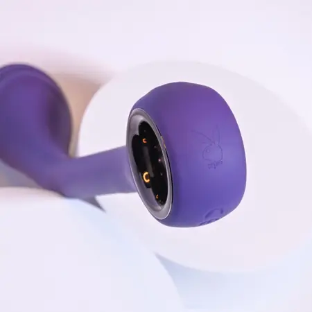Playboy Pleasure Spot On Flexible Vibrator Acai, 8.9'' Silicone USB