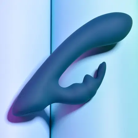 Playboy Lil Rabbit Deep Teal Dvomotorni kompaktni silikonski masažer