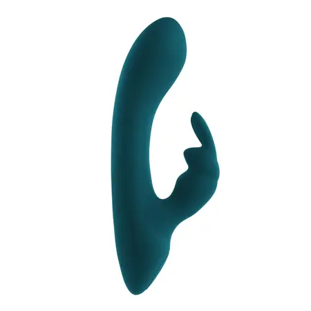 Playboy Lil Rabbit Deep Teal Dvomotorni kompaktni silikonski masažer