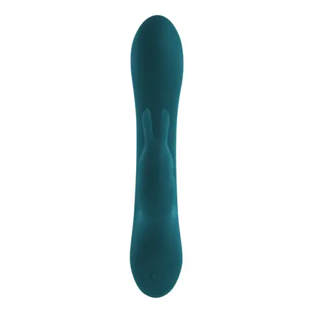 Playboy Lil Rabbit Deep Teal Dvomotorni kompaktni silikonski masažer