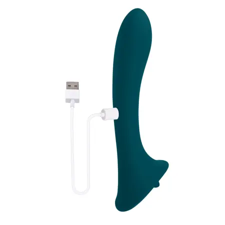 Playboy Pleasure True Indulgence Dual-Ended Vibrator Green Silicone
