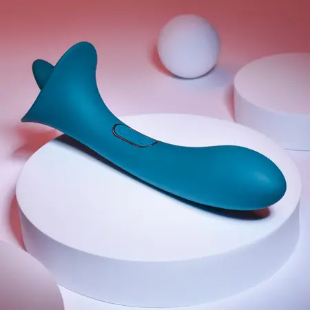 Playboy Pleasure True Indulgence Dual-Ended Vibrator Green Silicone