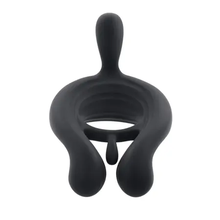 Playboy Pleasure Triple Play Vibrating Ring Crni, 9 modova, daljinski upravljač