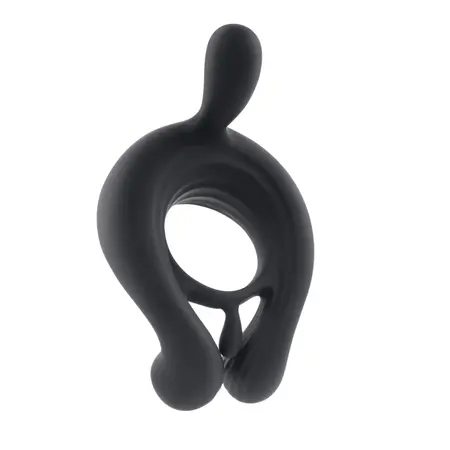 Playboy Pleasure Triple Play Vibrating Ring Crni, 9 modova, daljinski upravljač