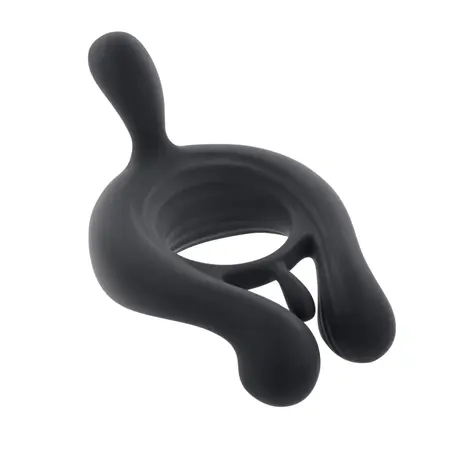 Playboy Pleasure Triple Play Vibrating Ring Crni, 9 modova, daljinski upravljač