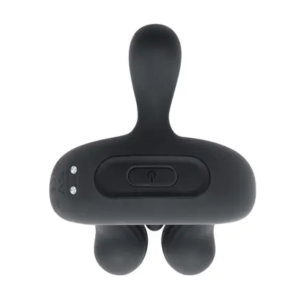 Playboy Pleasure Triple Play Vibrating Ring Crni, 9 modova, daljinski upravljač