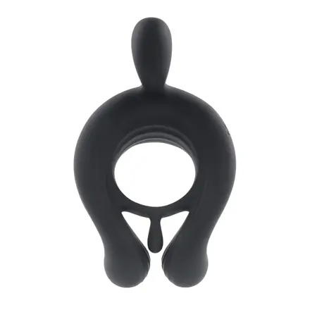 Playboy Pleasure Triple Play Vibrating Ring Crni, 9 modova, daljinski upravljač