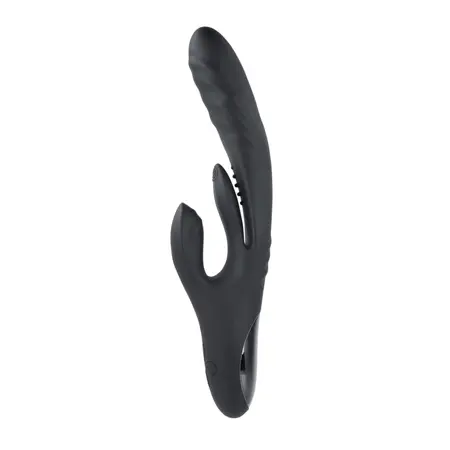 Playboy Pleasure Rapid Rabbit Black - Multi-Action Intimate Device, 10