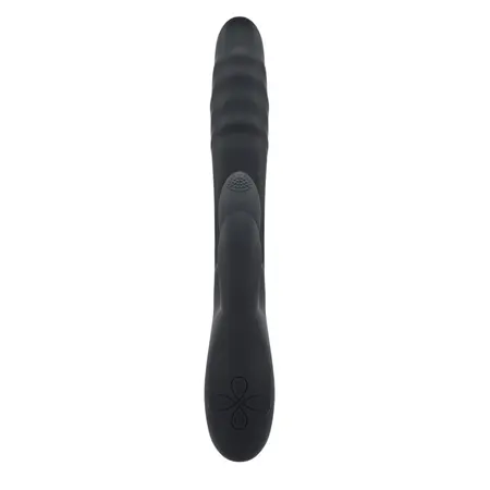 Playboy Pleasure Rapid Rabbit Black - Multi-Action Intimate Device, 10