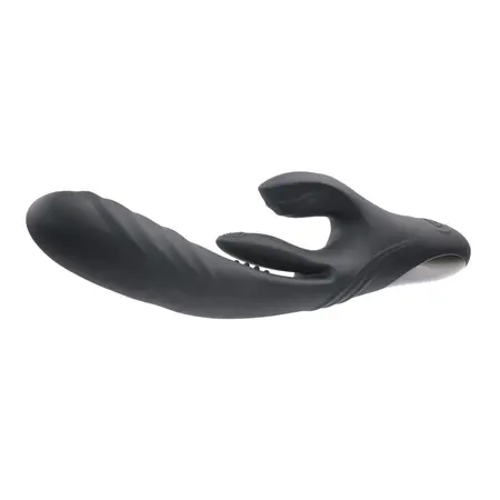 Playboy Pleasure Rapid Rabbit Black - Multi-Action Intimate Device, 10