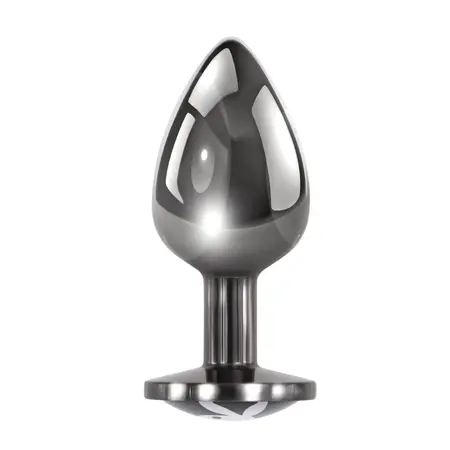 Playboy Tux Large Aluminium Intimate Plug - Elegant Black & White Design