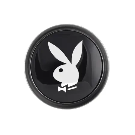 Playboy Tux Large Aluminium Intimate Plug - Elegant Black & White Design