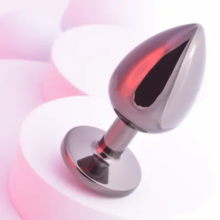 Playboy Tux Large Aluminium Intimate Plug - Elegant Black & White Design