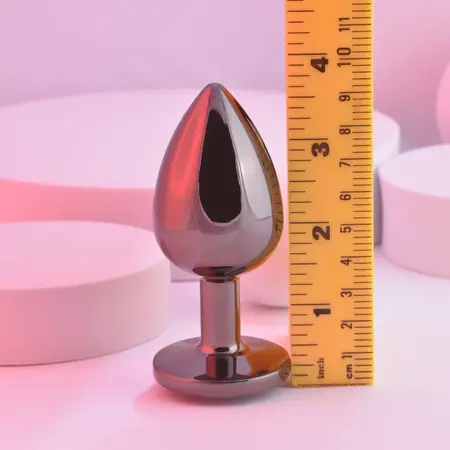 Playboy Tux Large Aluminium Intimate Plug - Elegant Black & White Design