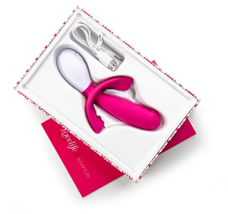 Lovelife Adventure 2 Tromotorni silikonski lični masažer roze