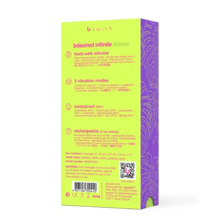 B Swish Bdesired Infinite Deluxe Roze – Kompaktni vodootporni intimni uređaj