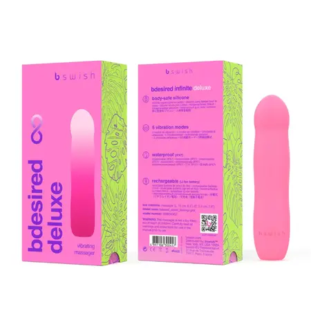 B Swish Bdesired Infinite Deluxe intimni uređaj flamingo roze USB IPX7