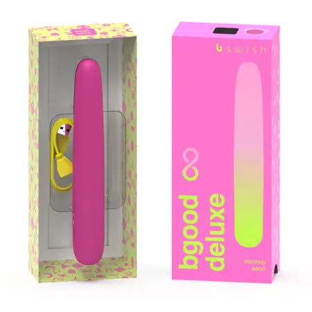 B Swish Bgood Infinite Deluxe silikonski vodootporni punjivi 18cm ljubičasti
